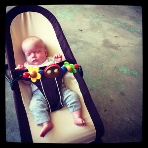 TINY Claire in the BabySitter.