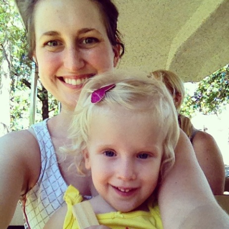 Mama/Daughter selfie on the Zoo Train.