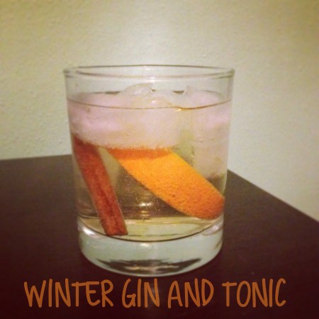 winter gin and tonic