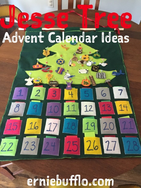 Ideas for creating a Jesse Tree Advent Calendar | erniebufflo.com